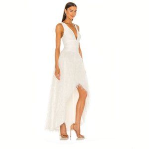 Feather Evening Gown/Dress BCBGMAXAZRIA